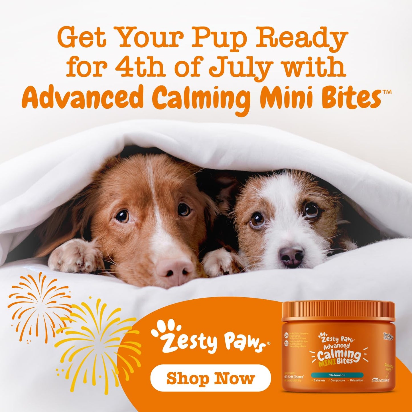 Zesty Paws Calming Chews for Dogs Composure & Relaxation for Everyday Stress & Separation Peanut Butter 90 Count