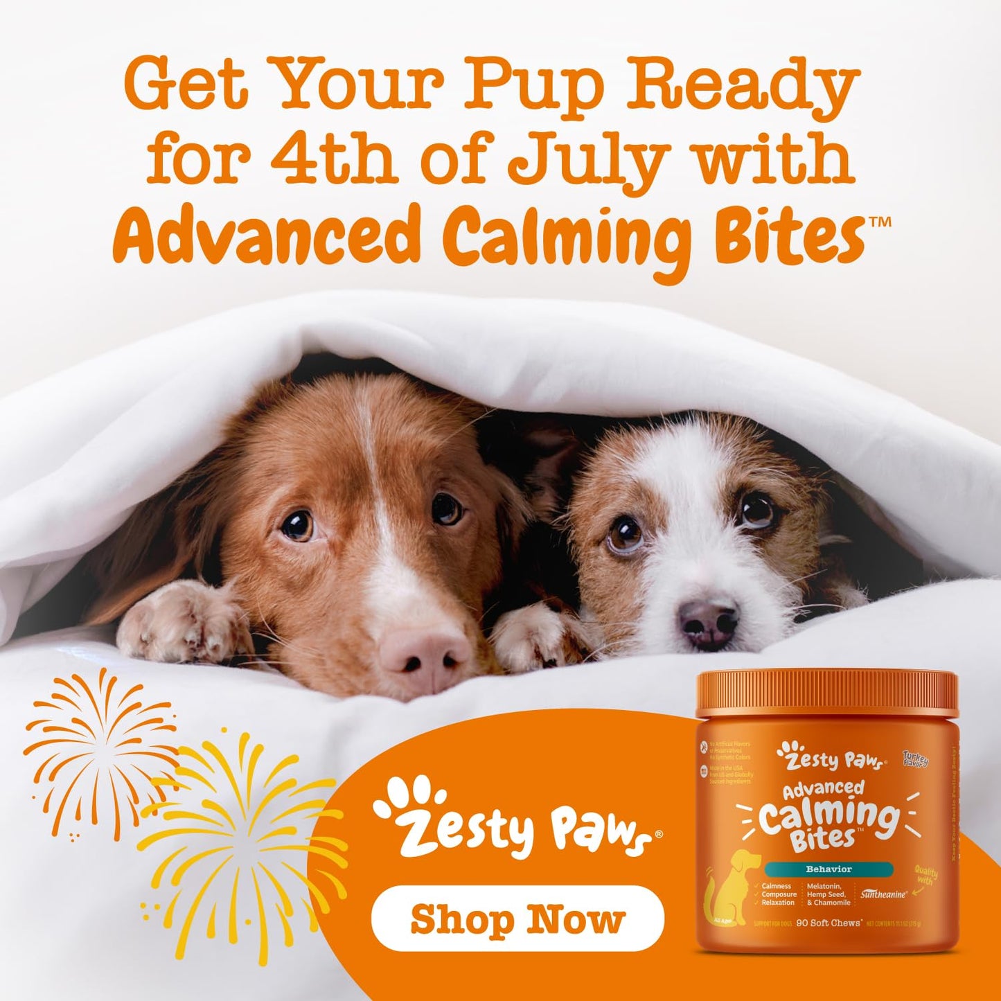 Zesty Paws Calming Chews for Dogs Composure & Relaxation for Everyday Stress & Separation Peanut Butter 90 Count