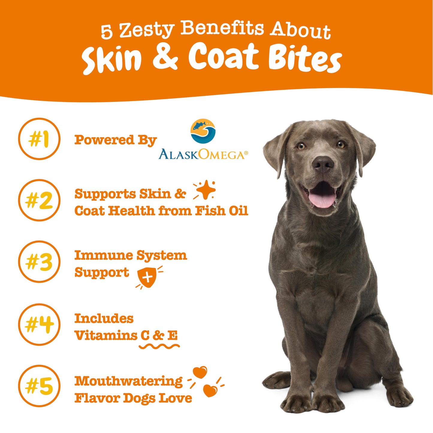 Zesty Paws Omega 3 Alaskan Fish Oil Chew Treats for Dogs - with AlaskOmega for EPA & DHA Fatty Acids - Hip & Joint Support + Skin & Coat Chicken Flavor (90 Soft Chews)